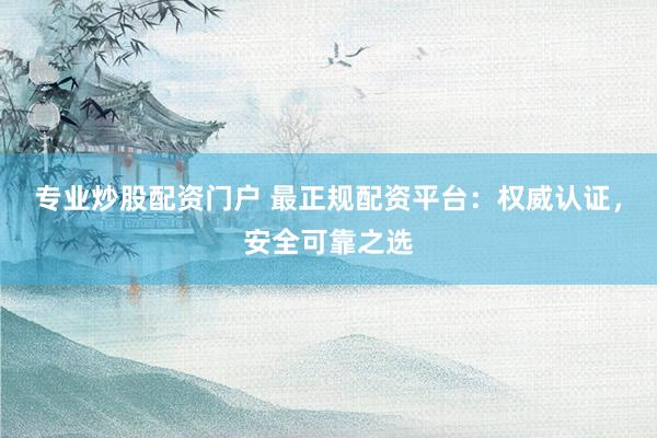 专业炒股配资门户 最正规配资平台：权威认证，安全可靠之选