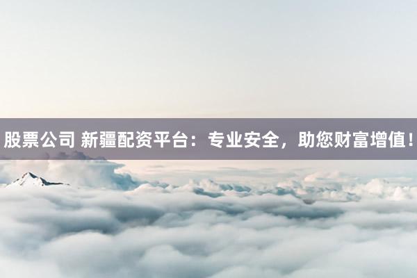 股票公司 新疆配资平台：专业安全，助您财富增值！